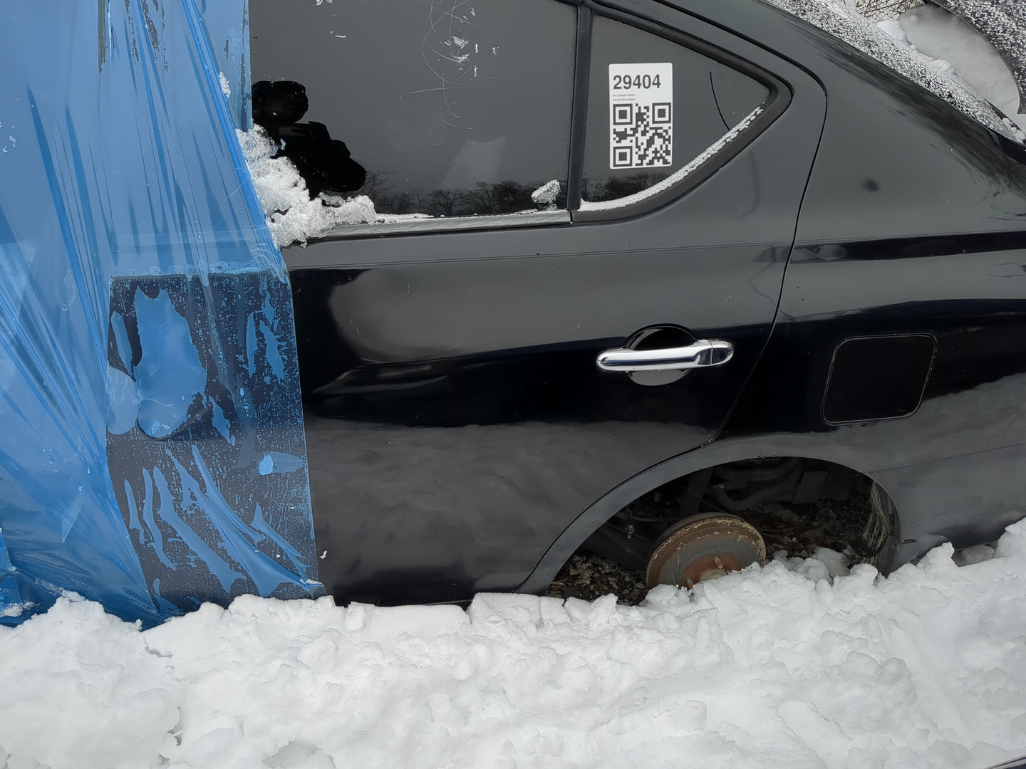 2012-2019 Nissan Versa Driver Rear Door Oem 1259953 - Oemusedautoparts1.com
