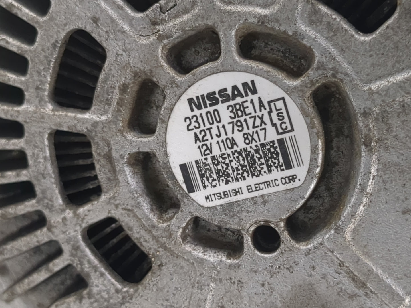 2012-2019 Nissan Versa Alternator Replacement Generator Charging Assembly Engine OEM P/N:A2TJ1791ZX 23100 3BE1A Fits OEM Use