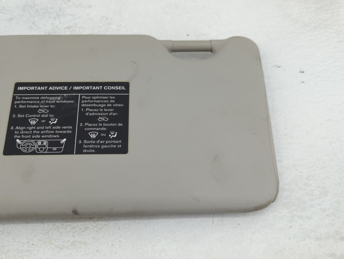 2012-2015 Nissan Versa Sun Visor Shade Replacement Driver Left Mirror Fits Fits 2012 2013 2014 2015 OEM Used Auto Parts - Oe