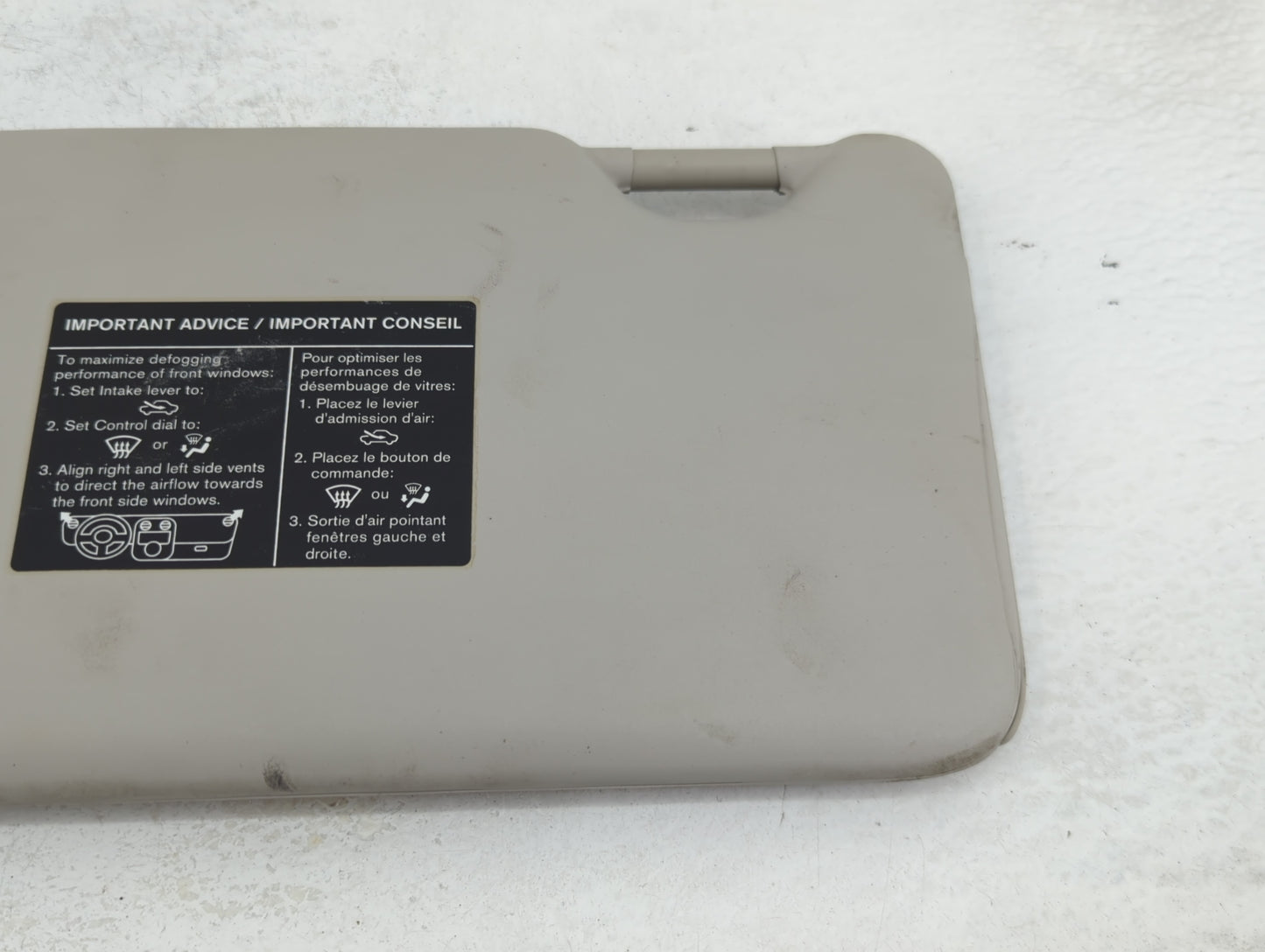 2012-2015 Nissan Versa Sun Visor Shade Replacement Driver Left Mirror Fits Fits 2012 2013 2014 2015 OEM Used Auto Parts - Oe