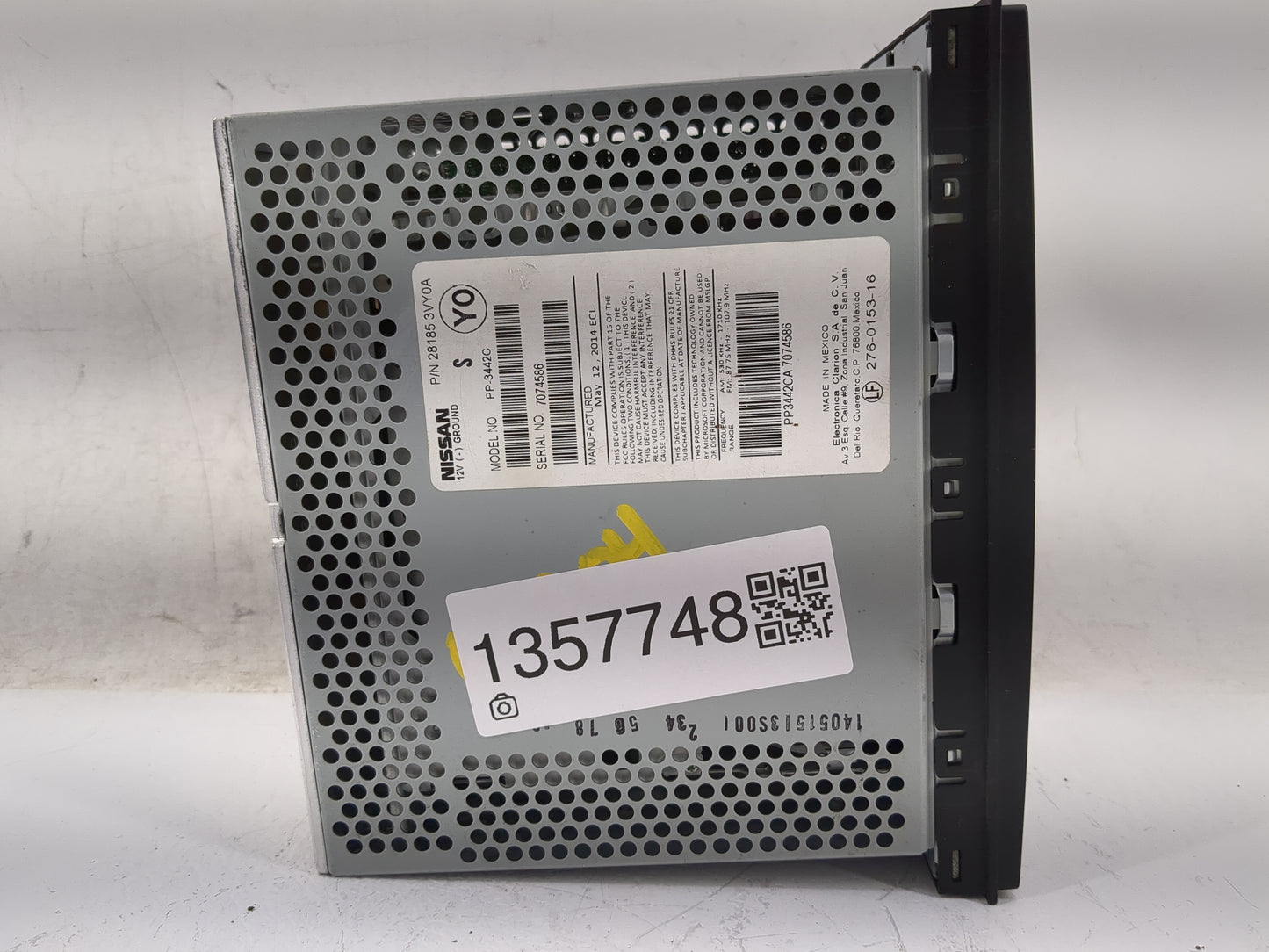 2014-2019 Nissan Versa Radio AM FM Cd Player Receiver Replacement P/N:28185 3VY0A Fits Fits 2014 2015 2016 2017 2018 2019 OE