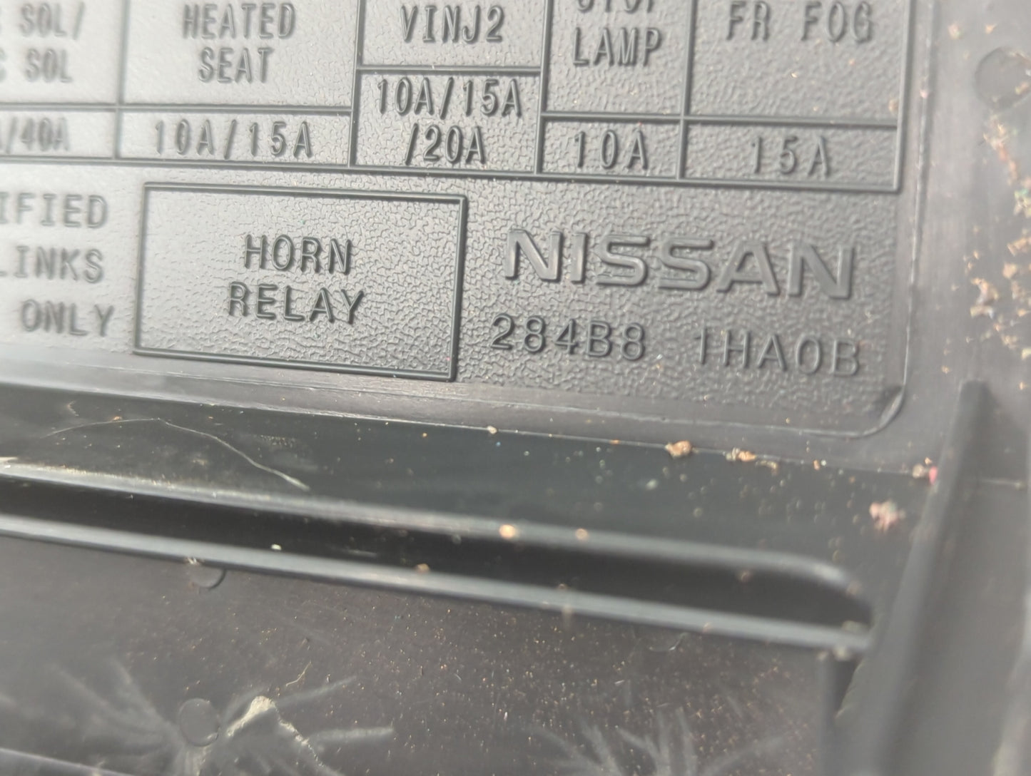 2013-2019 Nissan Versa Fusebox Fuse Box Panel Relay Module P/N:284B8-1HA0B 284B7 3AA0A Fits OEM Used Auto Parts - Oemusedaut