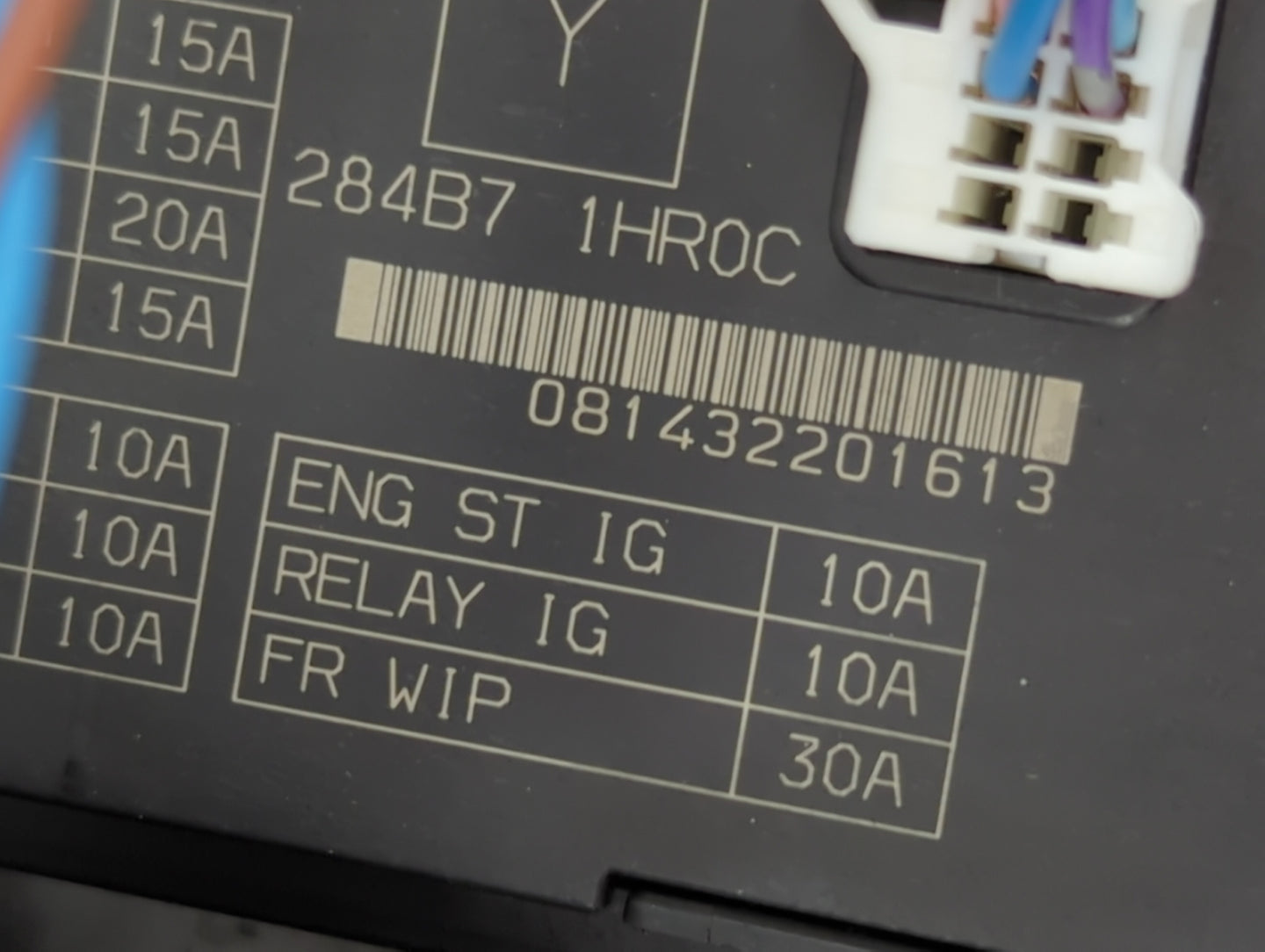 2013-2019 Nissan Versa Fusebox Fuse Box Panel Relay Module P/N:284B7 1HR0C Fits Fits 2013 2014 2015 2016 2017 2018 2019 OEM 