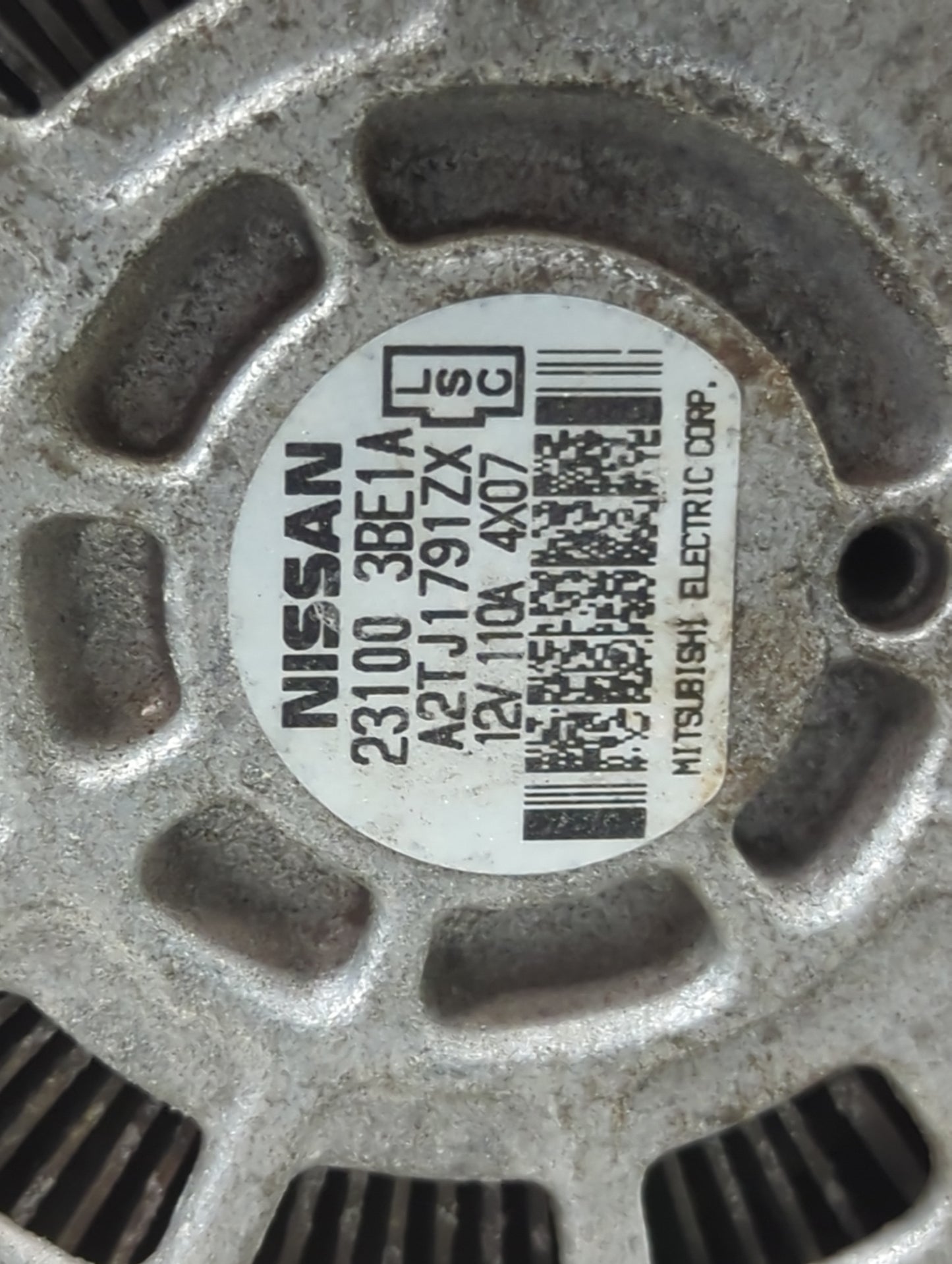 2012-2019 Nissan Versa Alternator Replacement Generator Charging Assembly Engine OEM P/N:23100 3BE1A Fits OEM Used Auto Part