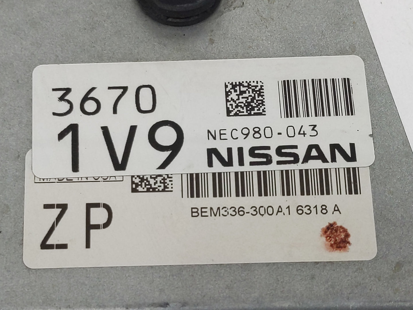 2014-2017 Nissan Versa PCM Engine Control Computer ECU ECM PCU OEM P/N:NEC980-043 0 260 002 987 Fits Fits 2014 2015 2016 201