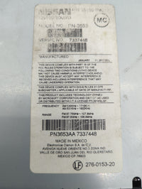 2015-2018 Nissan Versa Radio AM FM Cd Player Receiver Replacement P/N:281859MC1A PN3653AA, PN-3653 Fits Fits 2015 2016 2017 