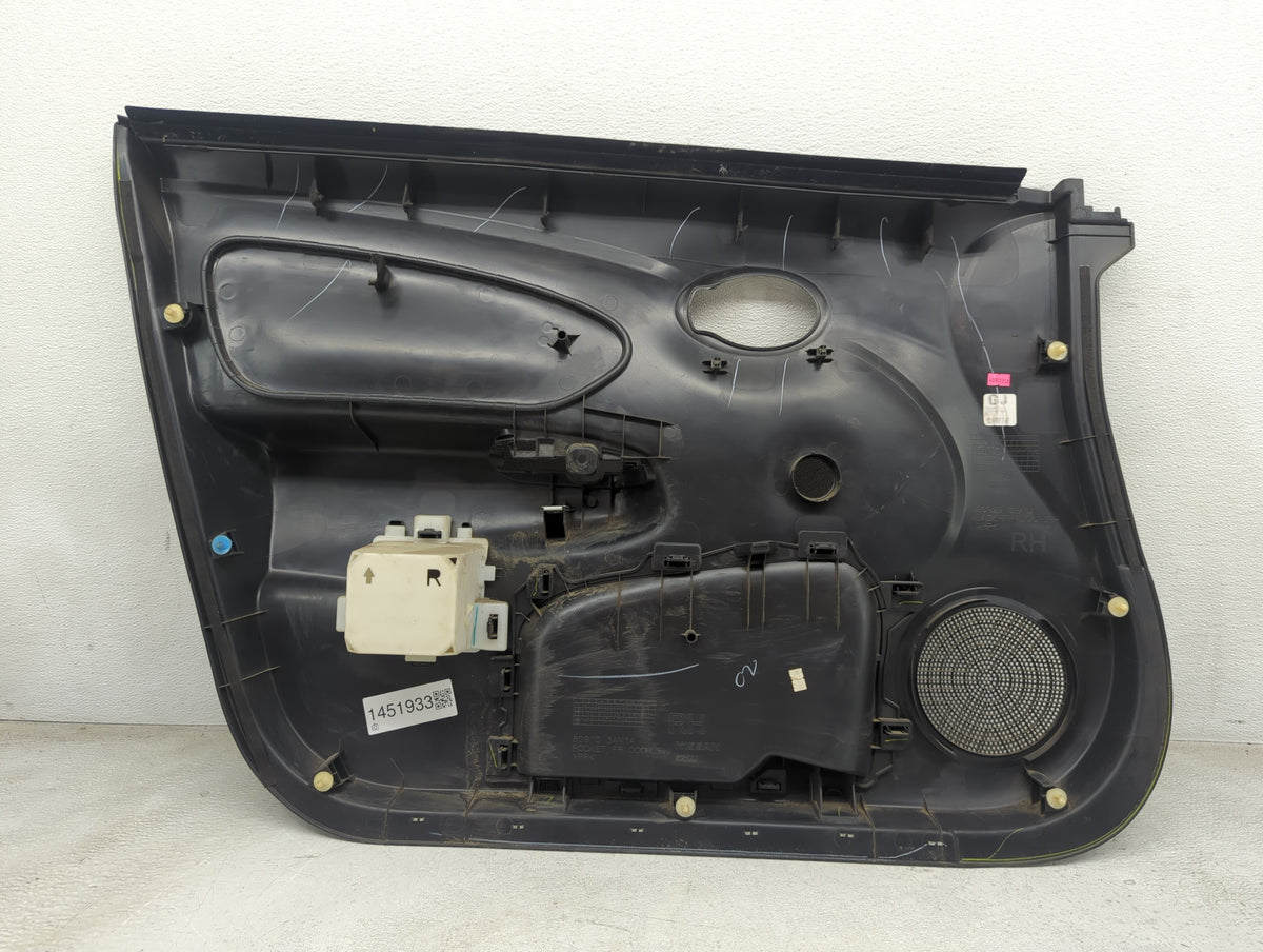 2015 Nissan Versa Front Right Passenger Interior Door Panel Trim Black - Oemusedautoparts1.com