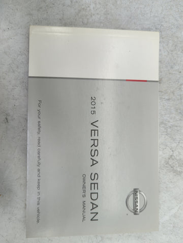 2015 Nissan Versa Owners Manual Book Guide P/N:OM15EM0N17U0 OEM Used Auto Parts - Oemusedautoparts1.com