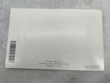 2015 Nissan Versa Owners Manual Book Guide P/N:OM15EM0N17U0 OEM Used Auto Parts