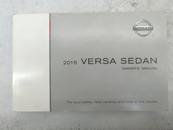 compare product 2015 Nissan Versa Owners Manual Book Guide P/N:OM15EM 0N17U0 OEM Used Auto Parts