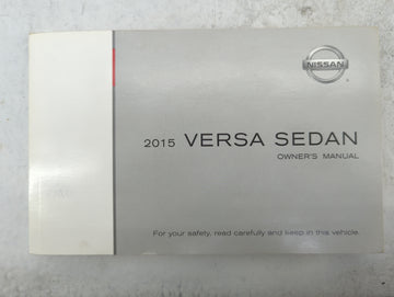 2015 Nissan Versa Owners Manual Book Guide P/N:OM15EM 0N17U0 OEM Used Auto Parts - Oemusedautoparts1.com