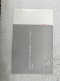 2015 Nissan Versa Owners Manual Book Guide P/N:OM15EM 0N17U0 OEM Used Auto Parts - Oemusedautoparts1.com