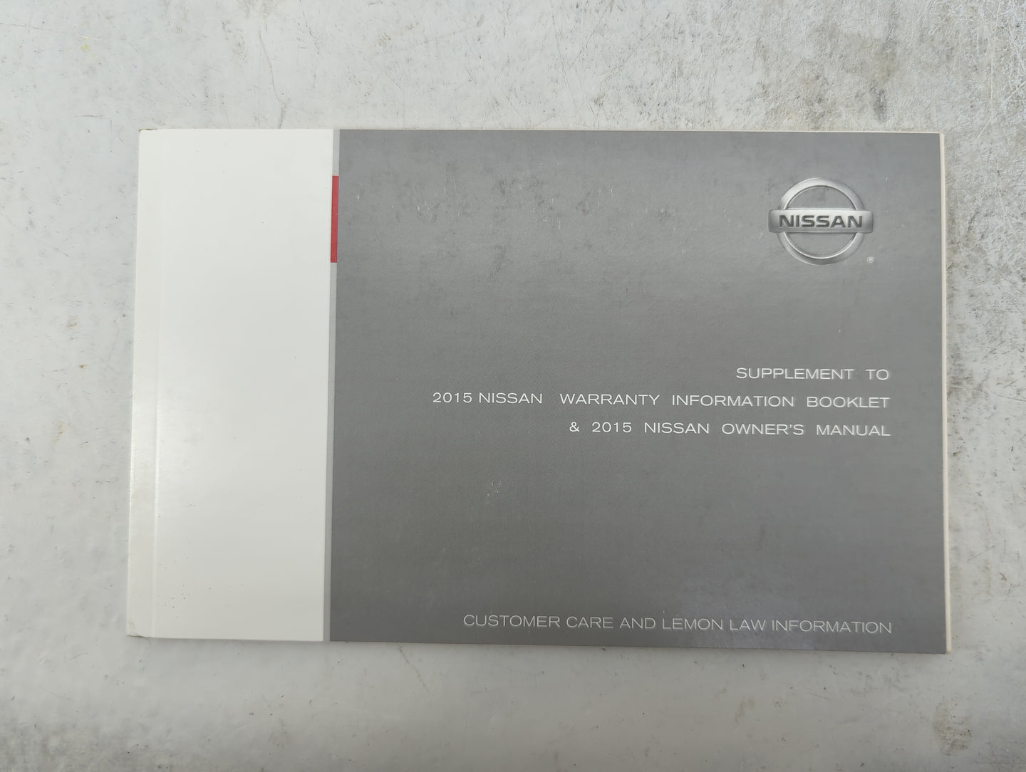 2015 Nissan Versa Owners Manual Book Guide P/N:OM15EM 0N17U0 OEM Used Auto Parts - Oemusedautoparts1.com