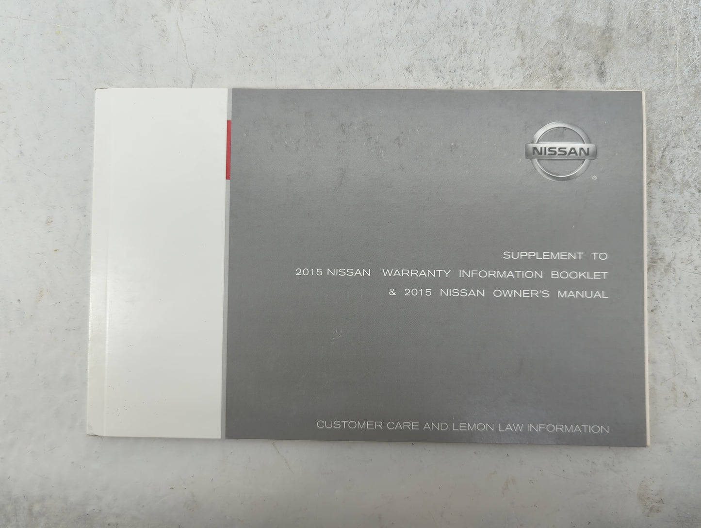 2015 Nissan Versa Owners Manual Book Guide P/N:OM15EM 0N17U0 OEM Used Auto Parts - Oemusedautoparts1.com