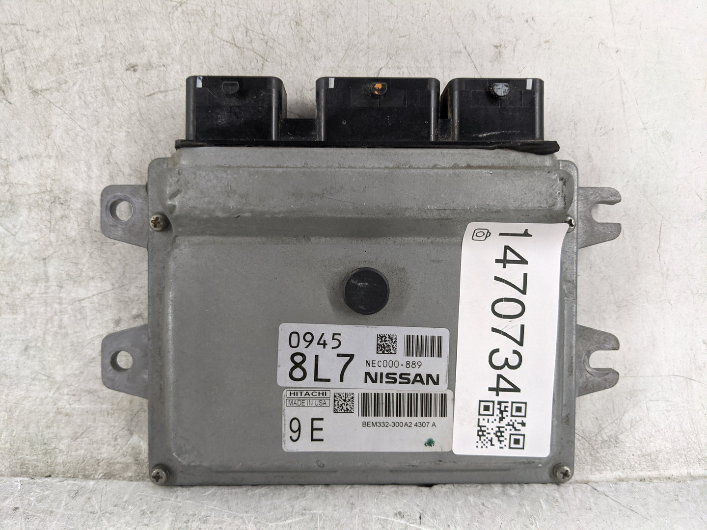 2014-2018 Nissan Versa PCM Engine Control Computer ECU ECM PCU OEM P/N:NEC000-889 BEM332-300A2 Fits Fits 2014 2015 2016 2017