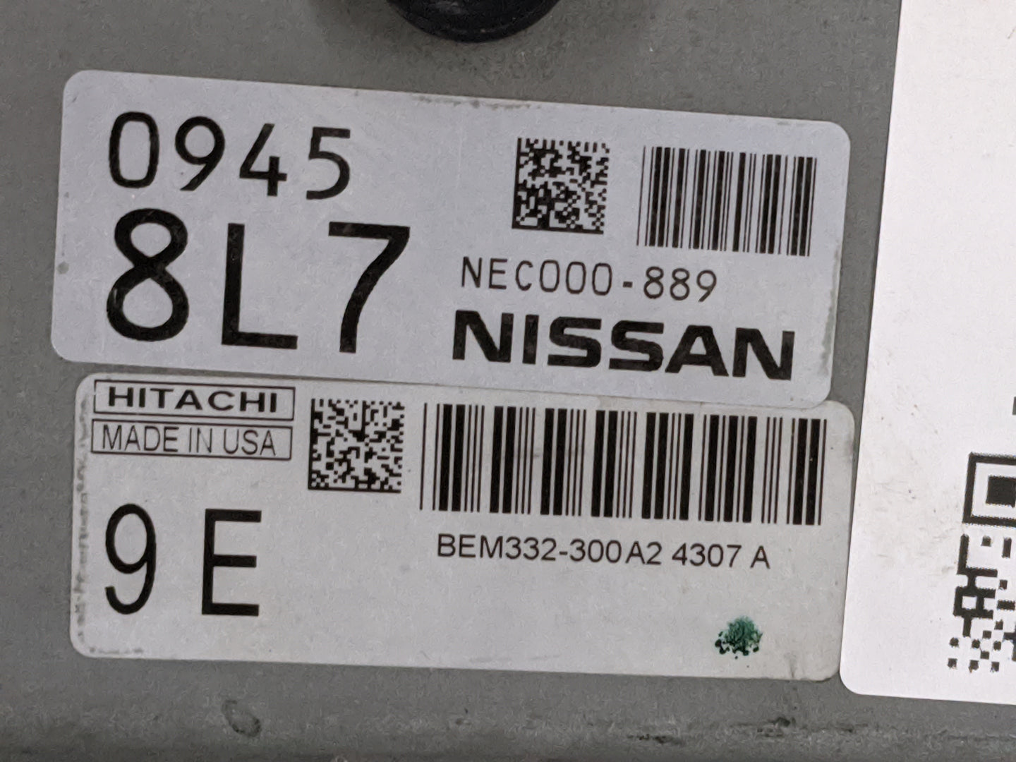 2014-2018 Nissan Versa PCM Engine Control Computer ECU ECM PCU OEM P/N:NEC000-889 BEM332-300A2 Fits Fits 2014 2015 2016 2017