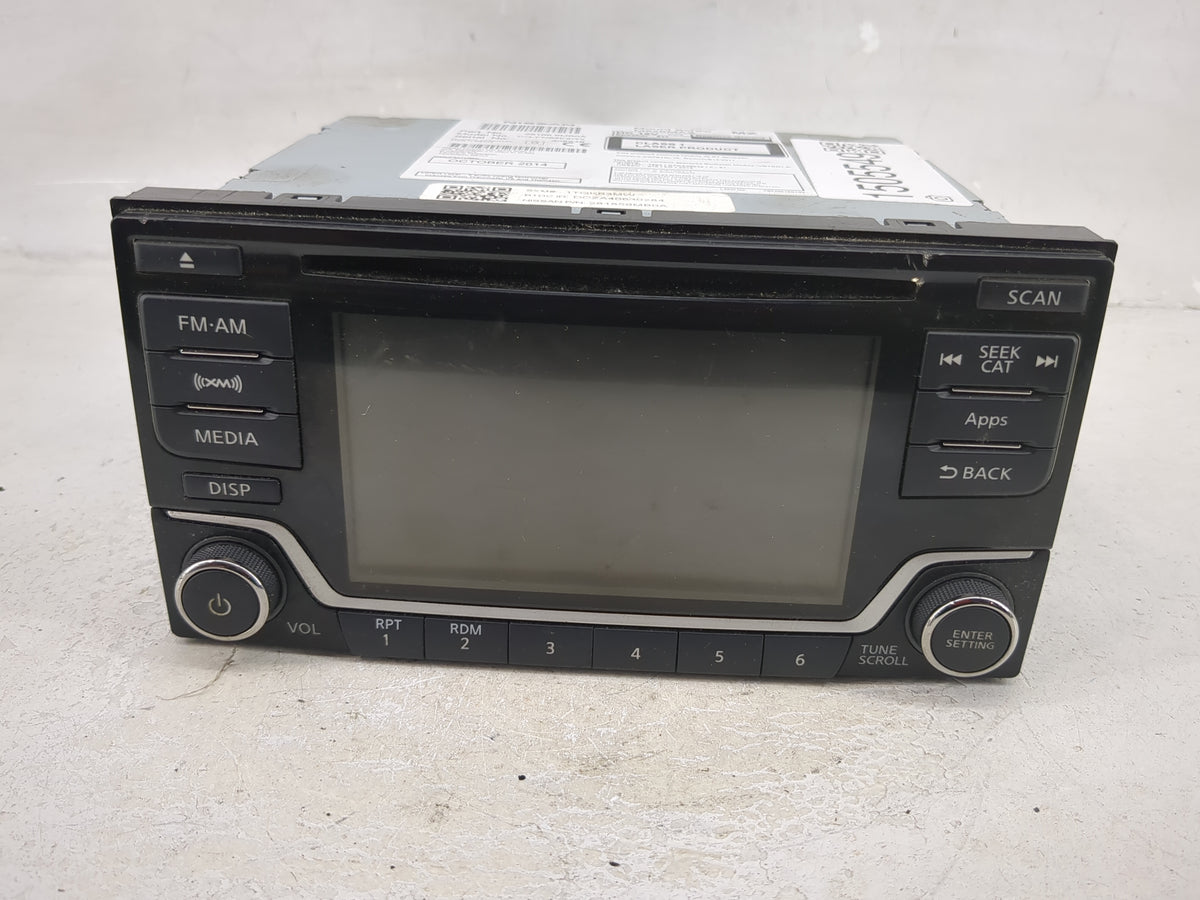 2015-2016 Nissan Versa Radio AM FM Cd Player Receiver Replacement P/N:28185 9MB0A CQ-FN84E2GX Fits Fits 2015 2016 OEM Used A
