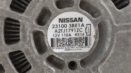 2012-2019 Nissan Versa Alternator Replacement Generator Charging Assembly Engine OEM P/N:23100 3BE1A Fits OEM Used Auto Parts