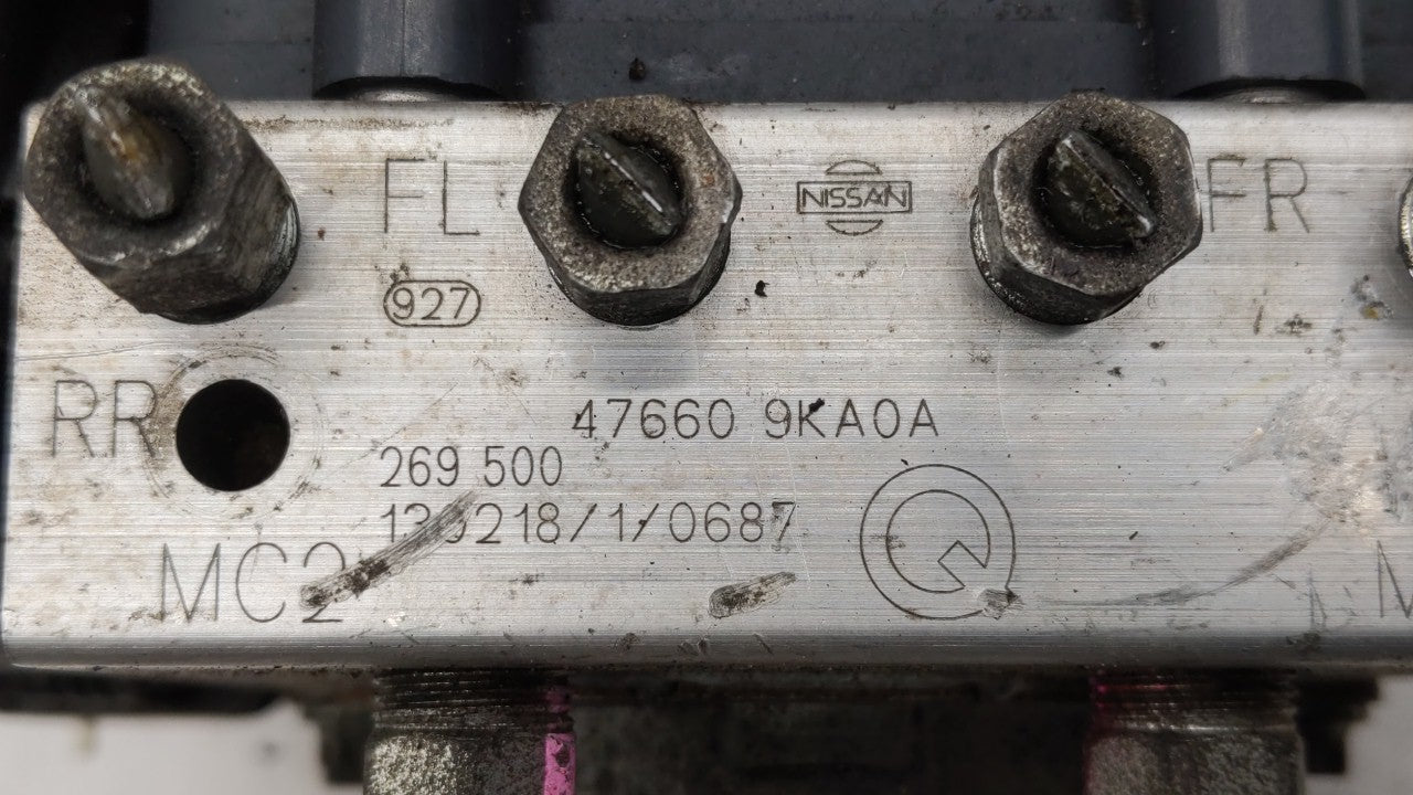 2013 Nissan Versa ABS Pump Control Module Replacement P/N:47660 9KA0A 476609KA0A, 47660 9KAOA, 476609KAOA Fits OEM Used Auto
