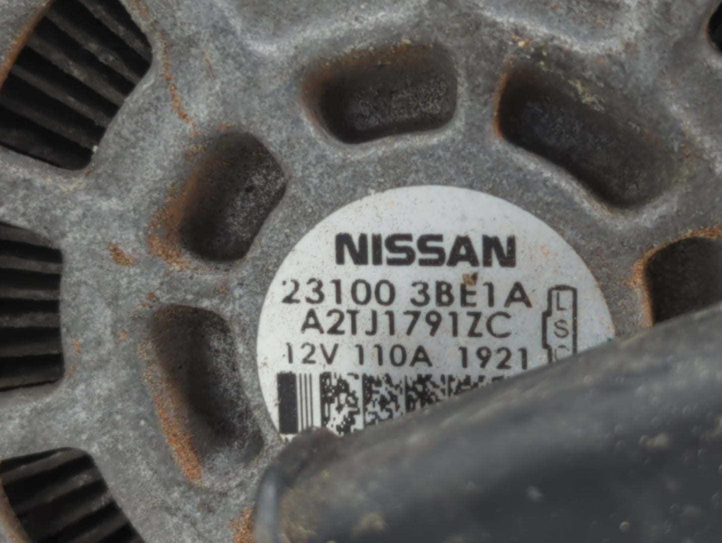 2012-2019 Nissan Versa Alternator Replacement Generator Charging Assembly Engine OEM P/N:23100 3BE1A Fits OEM Used Auto Part