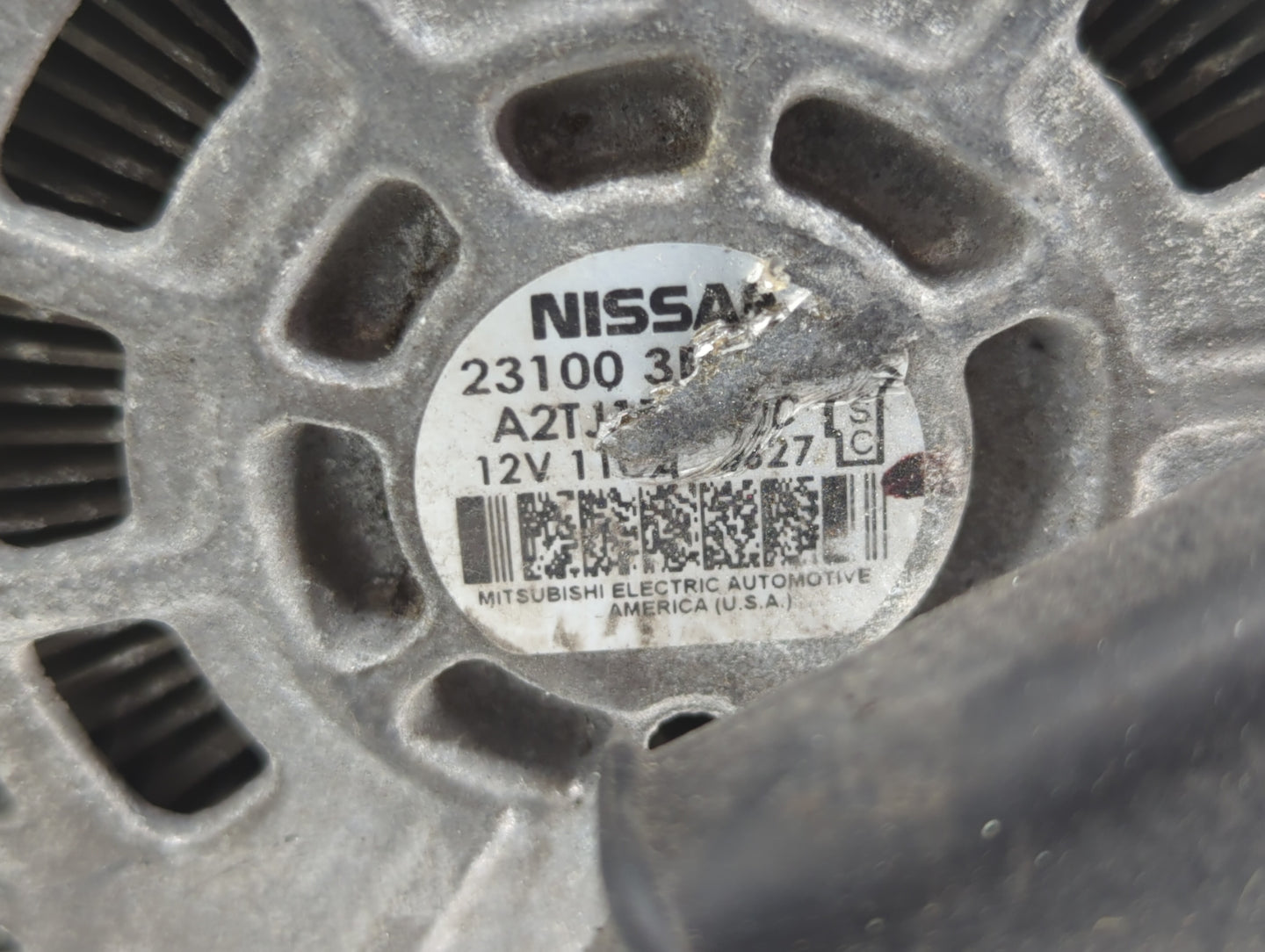 2012-2019 Nissan Versa Alternator Replacement Generator Charging Assembly Engine OEM P/N:23100 3BE1A Fits OEM Used Auto Part