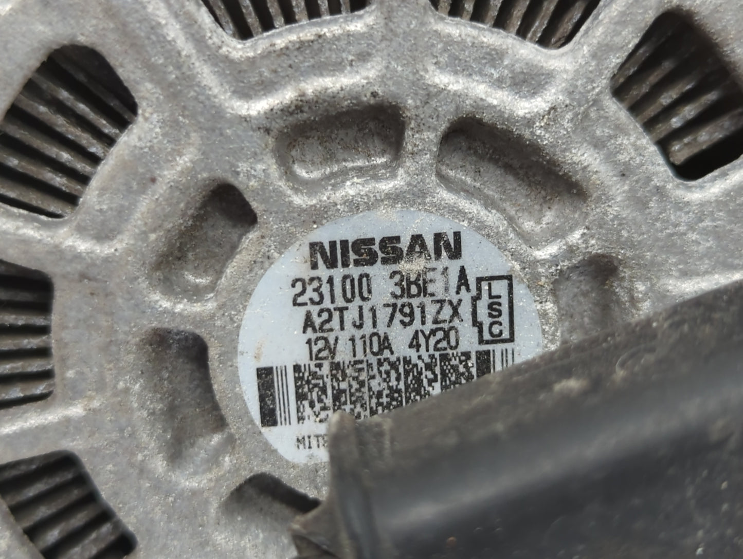 2012-2019 Nissan Versa Alternator Replacement Generator Charging Assembly Engine OEM P/N:23100 3BE1A Fits OEM Used Auto Part