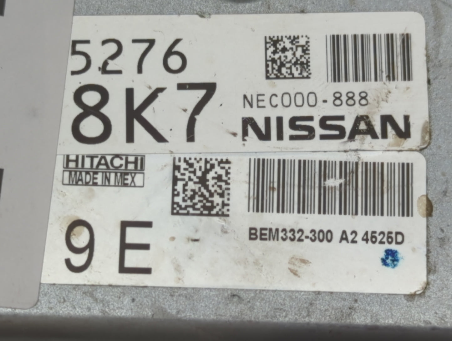 2014-2018 Nissan Versa PCM Engine Control Computer ECU ECM PCU OEM P/N:NEC000-888 NEC981-003 Fits Fits 2014 2015 2016 2017 2