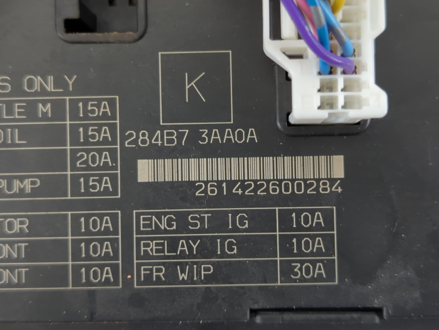 2013-2019 Nissan Versa Fusebox Fuse Box Panel Relay Module P/N:284B7 3AA0A Fits Fits 2013 2014 2015 2016 2017 2018 2019 OEM 