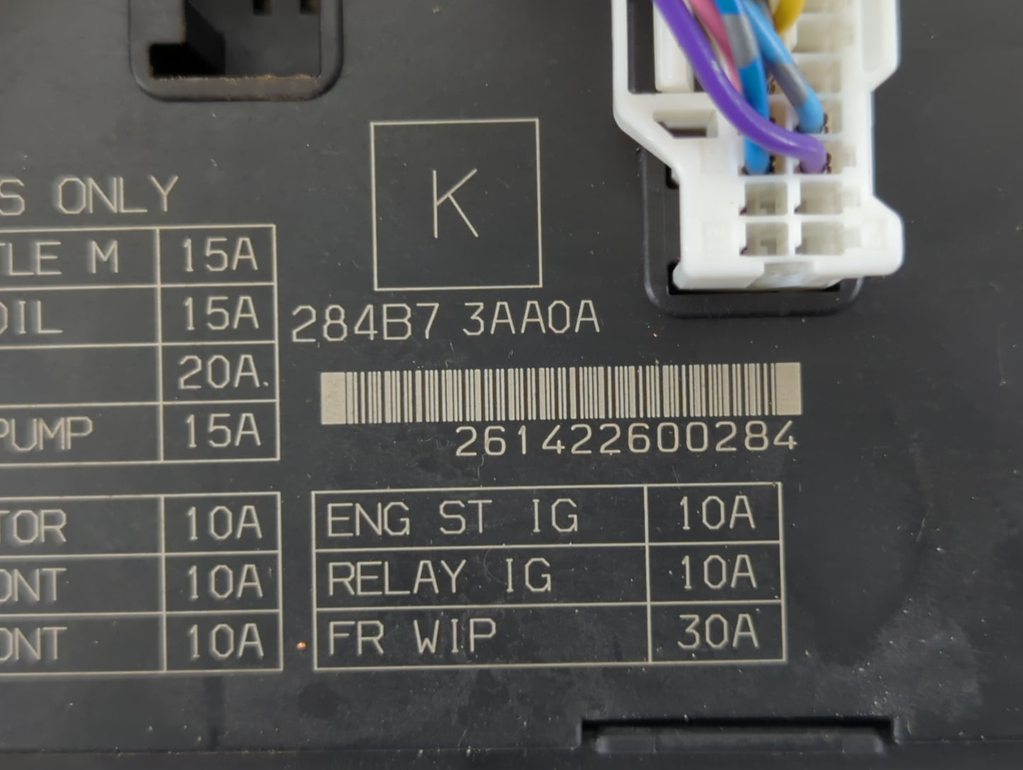2013-2019 Nissan Versa Fusebox Fuse Box Panel Relay Module P/N:284B7 3AA0A Fits Fits 2013 2014 2015 2016 2017 2018 2019 OEM 