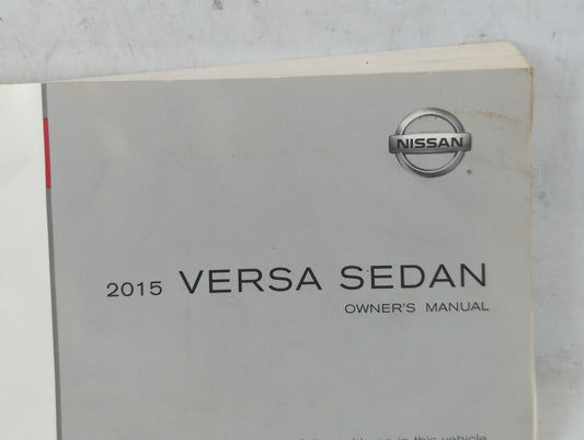 2015 Nissan Versa Owners Manual Book Guide OEM Used Auto Parts