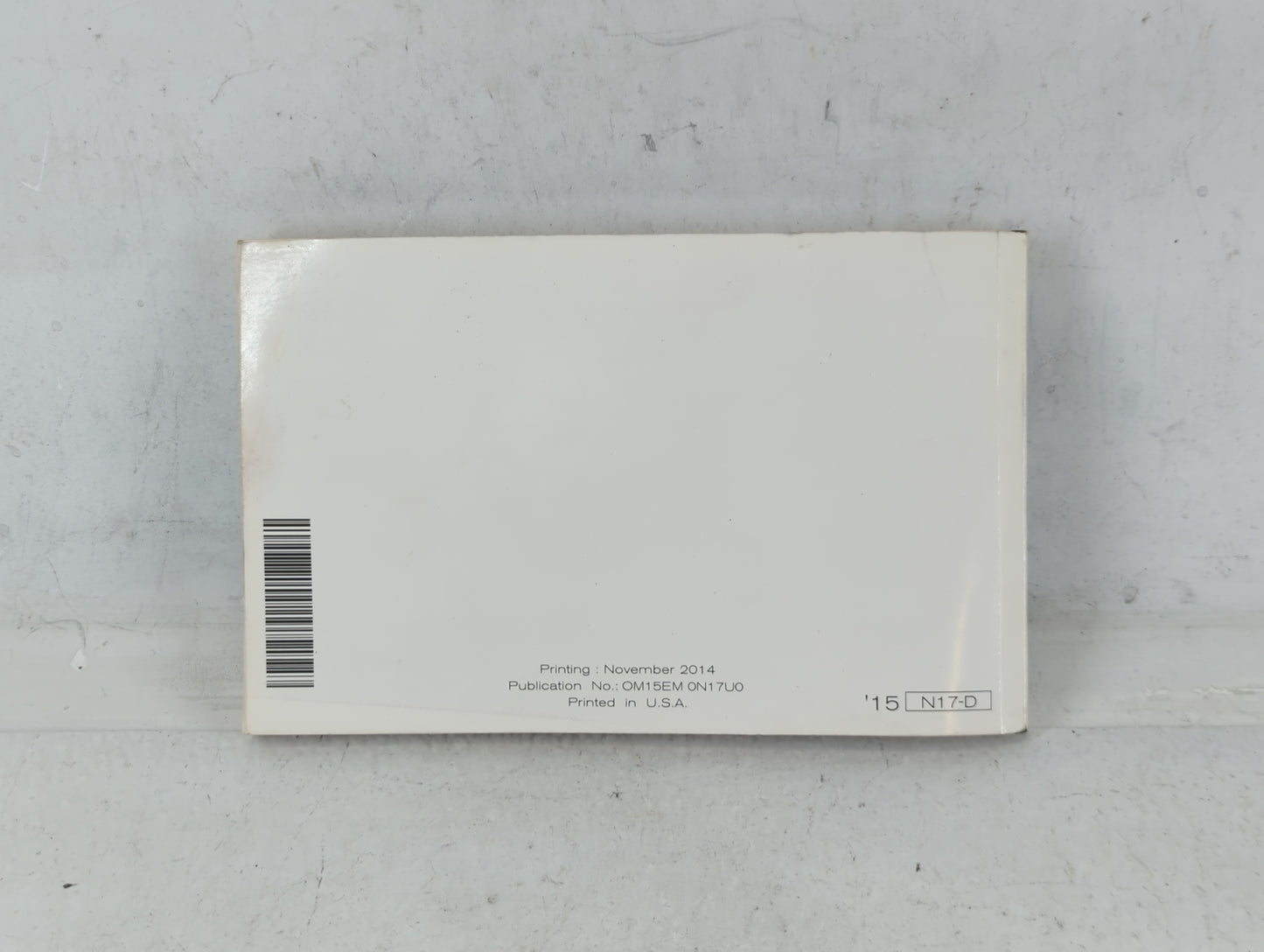 2015 Nissan Versa Owners Manual Book Guide OEM Used Auto Parts - Oemusedautoparts1.com