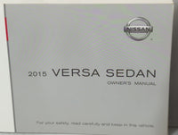 2015 Nissan Versa Owners Manual Book Guide P/N:OM15EM ON17U0 OEM Used Auto Parts - Oemusedautoparts1.com
