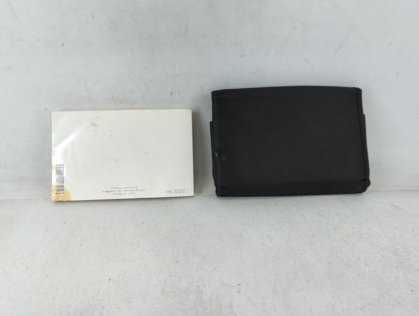 2015 Nissan Versa Owners Manual Book Guide P/N:OM15EM 0E12U1 OEM Used Auto Parts - Oemusedautoparts1.com
