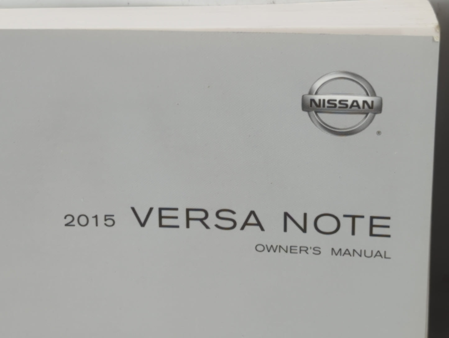 2015 Nissan Versa Owners Manual Book Guide P/N:OM15EM OE12U1 15E12-D OEM Used Auto Parts - Oemusedautoparts1.com