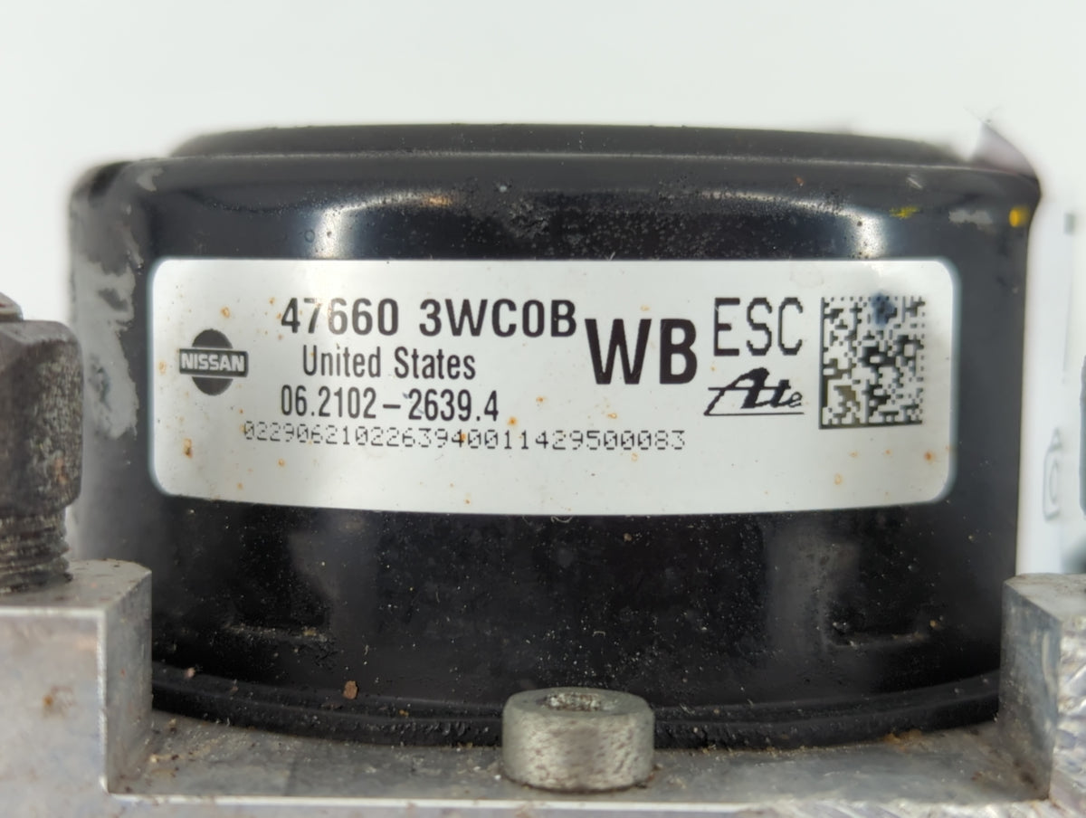 2014-2019 Nissan Versa Anti-Lock Brake ABS Pump Module Actuator OEM P/N:47660 3WC0B Fits Fits 2014 2015 2016 2017 2018 2019 