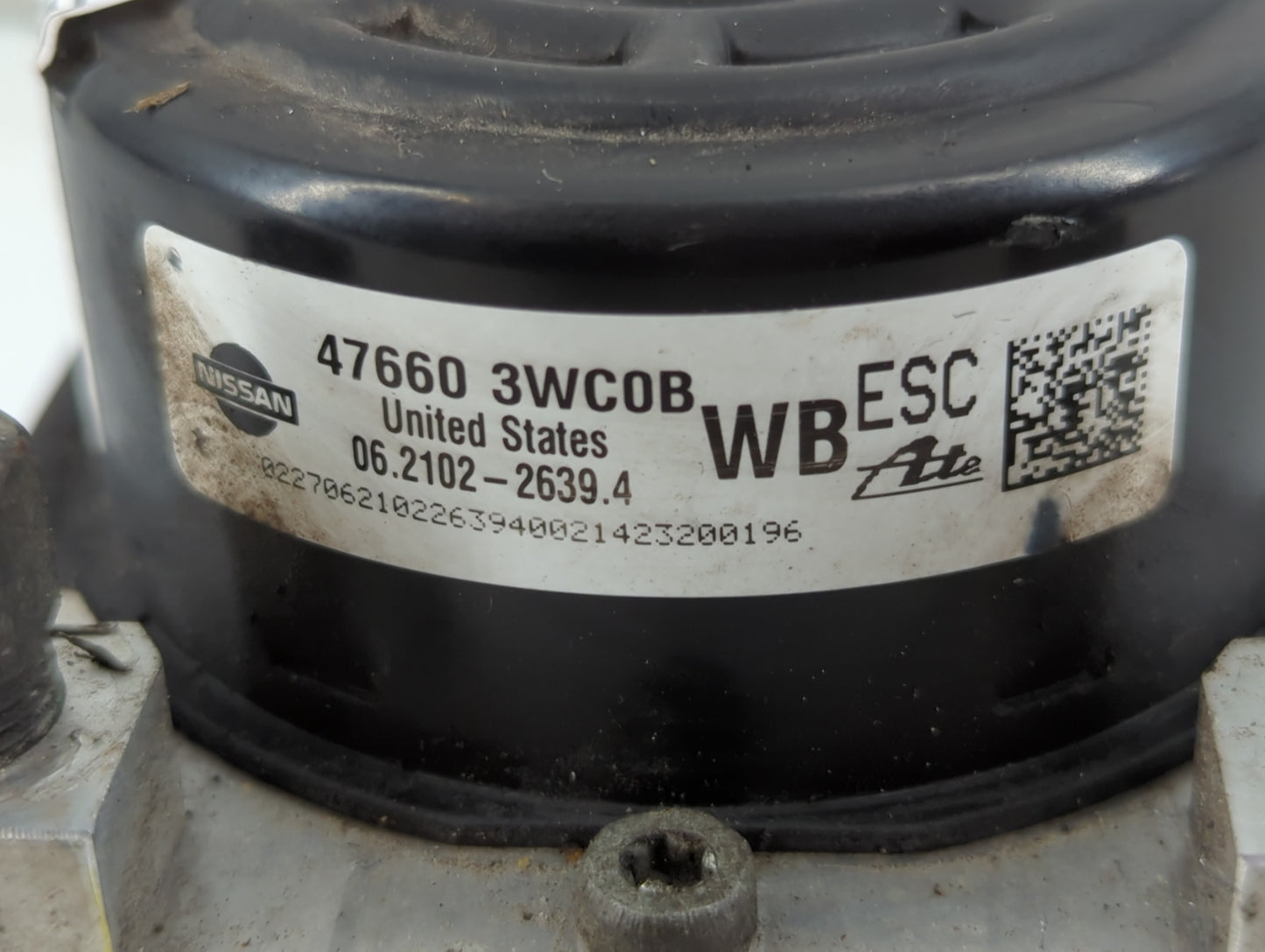 2014-2019 Nissan Versa ABS Pump Control Module Replacement P/N:47660 3WC0B Fits Fits 2014 2015 2016 2017 2018 2019 OEM Used 