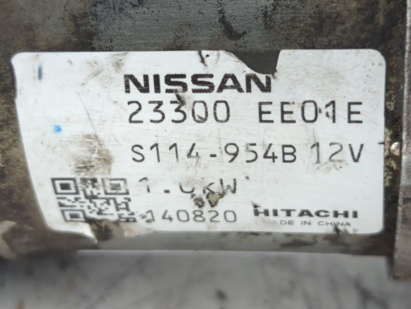 2014 Nissan Versa Note Car Starter Motor Solenoid OEM P/N:23300 EE01E Fits Fits 2012 2013 2015 2016 2017 2018 2019 OEM Used 