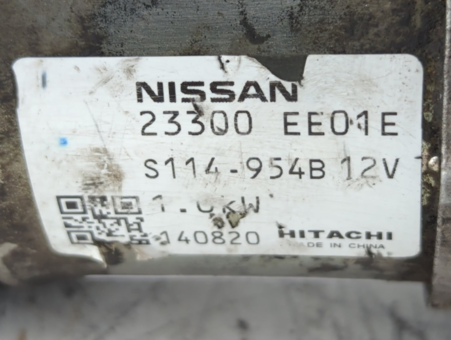 2014 Nissan Versa Note Car Starter Motor Solenoid OEM P/N:23300 EE01E Fits Fits 2012 2013 2015 2016 2017 2018 2019 OEM Used 