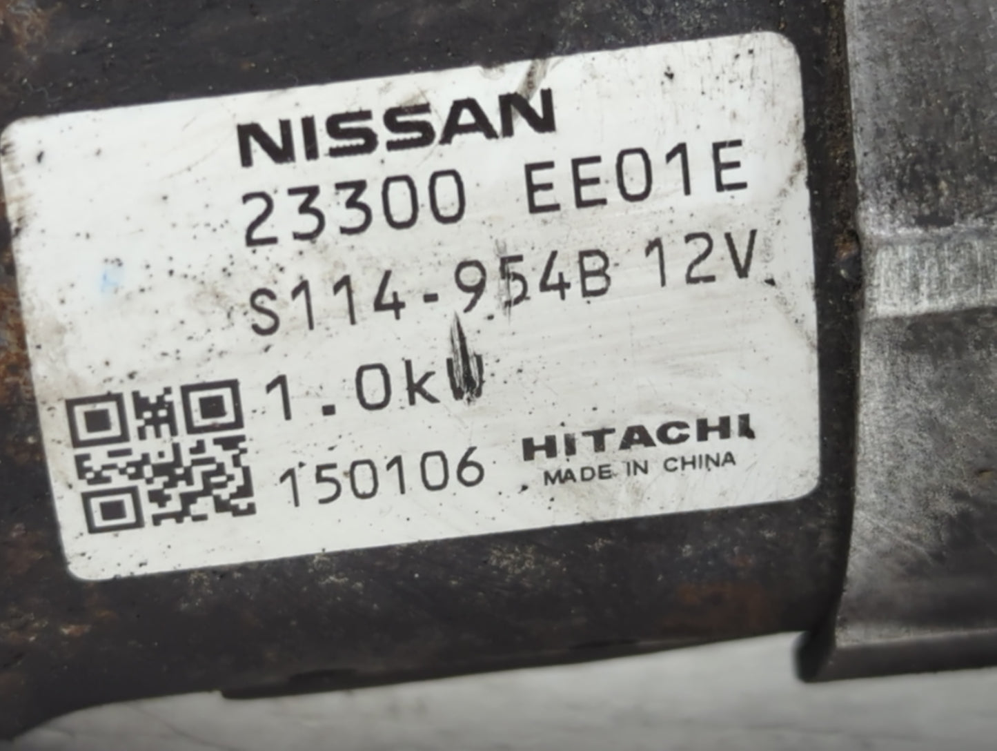 2014 Nissan Versa Note Car Starter Motor Solenoid OEM P/N:23300 EE01E Fits Fits 2012 2013 2015 2016 2017 2018 2019 OEM Used 