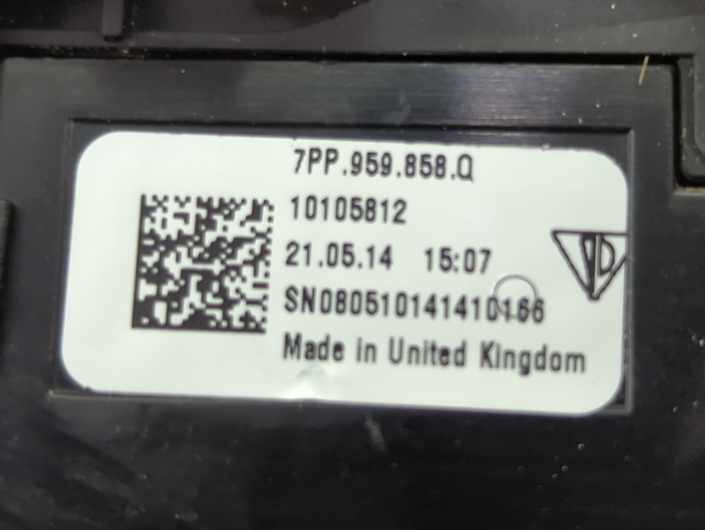 2015-2019 Porsche Macan Master Power Window Switch Replacement Driver Side Left P/N:7PP.959.858.Q 7PP959858Q Fits OEM Used A