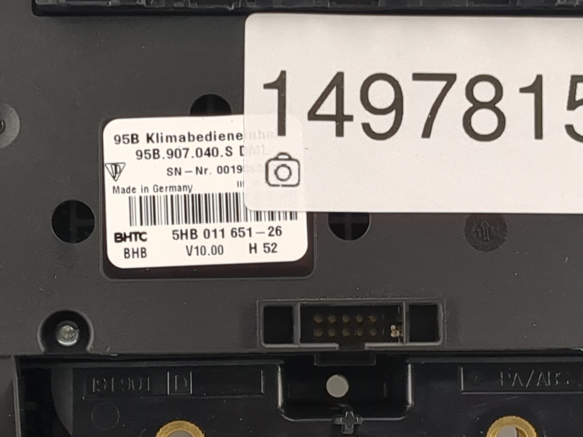 2015-2016 Porsche Macan Climate Control Module Temperature AC/Heater Replacement P/N:95B.907.040.S 5HB 011 651-26 Fits OEM U