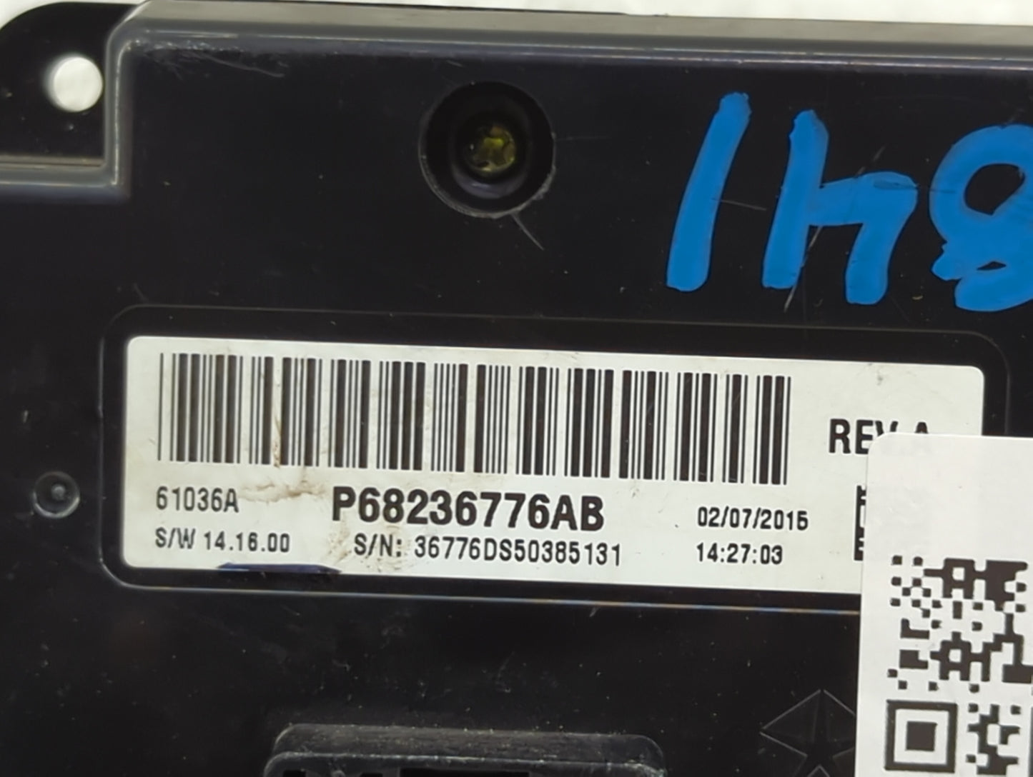 2015 Ram 1500 Climate Control Module Temperature AC/Heater Replacement P/N:P68236776AB Fits OEM Used Auto Parts - Oemusedaut