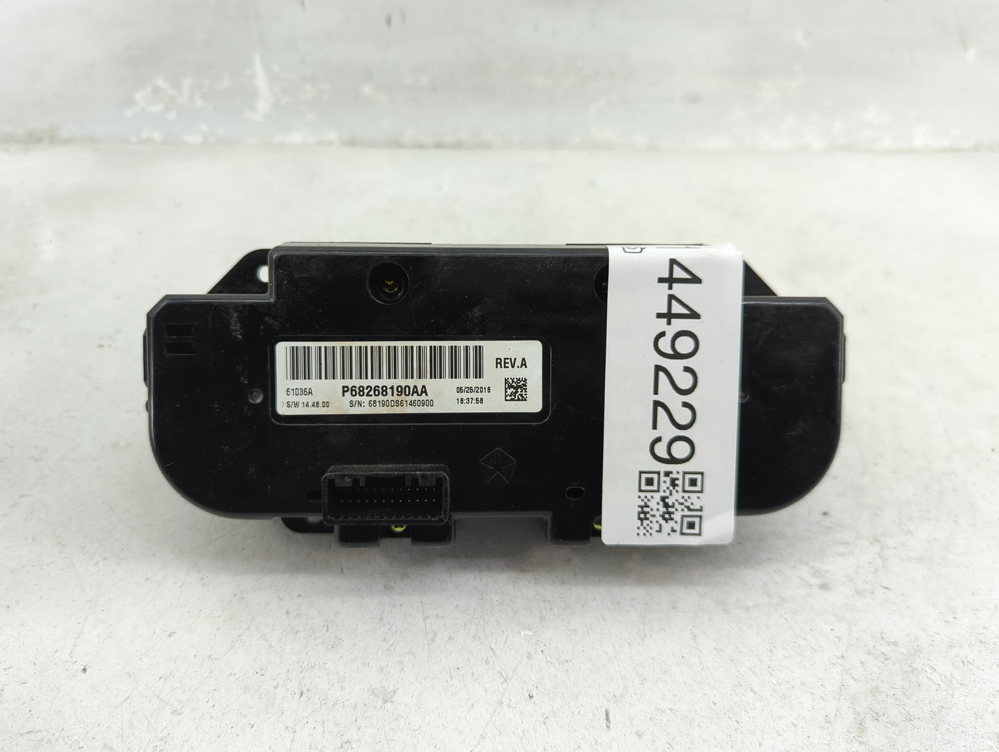 2013-2022 Ram 1500 Climate Control Module Temperature AC/Heater Replacement P/N:P68268190AA Fits OEM Used Auto Parts - Oemus