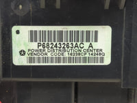 2015 Ram 1500 Fusebox Fuse Box Panel Relay Module P/N:P68243263AC Fits OEM Used Auto Parts - Oemusedautoparts1.com