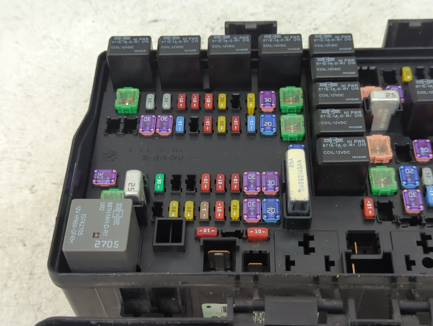 2015 Ram 1500 Fusebox Fuse Box Panel Relay Module P/N:P68243263AC Fits OEM Used Auto Parts - Oemusedautoparts1.com