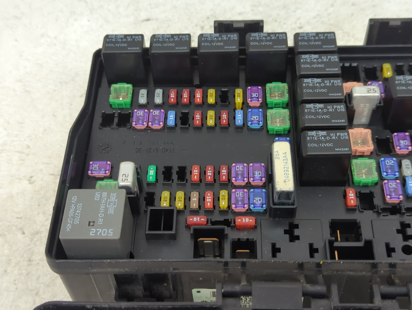 2015 Ram 1500 Fusebox Fuse Box Panel Relay Module P/N:P68243263AC Fits OEM Used Auto Parts - Oemusedautoparts1.com