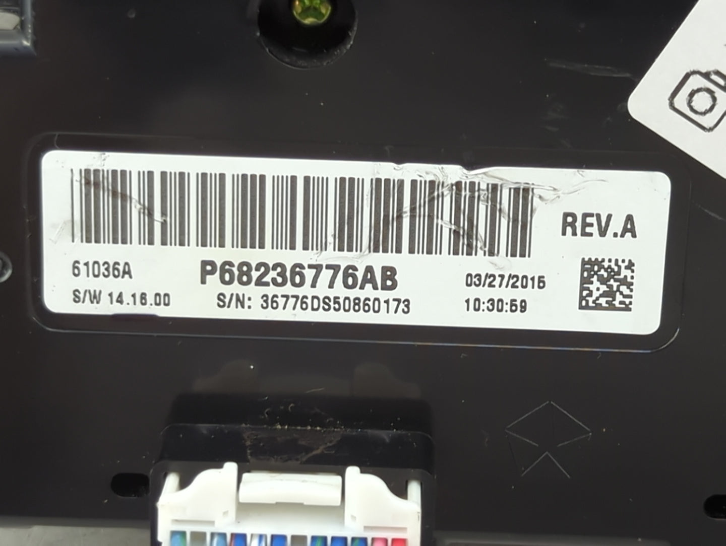 2013-2022 Ram 1500 Climate Control Module Temperature AC/Heater Replacement P/N:P68236776AB Fits OEM Used Auto Parts - Oemus