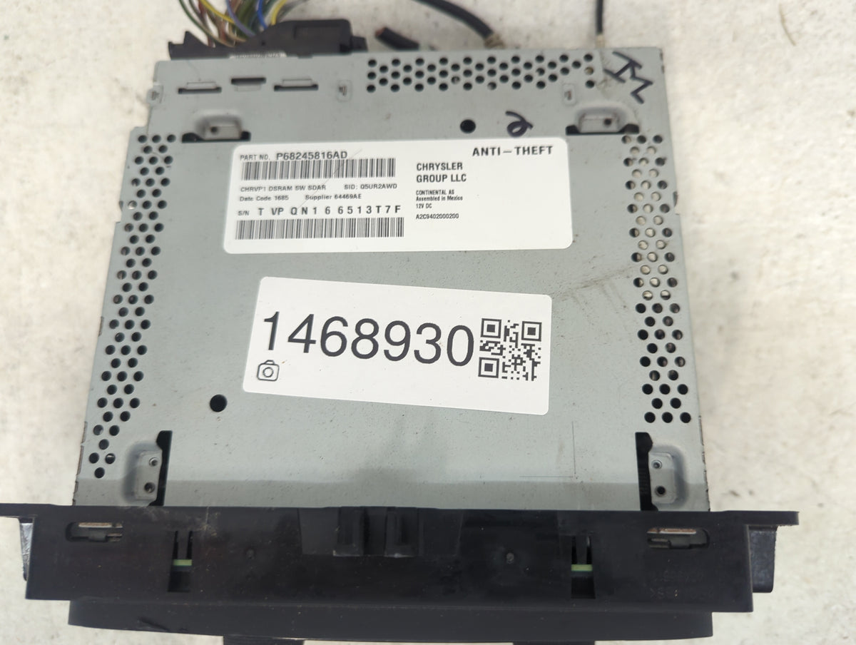2015-2016 Ram 1500 Radio AM FM Cd Player Receiver Replacement P/N:P68245816AD TVPQN166513T7F, A2C9402000200 Fits Fits 2015 2