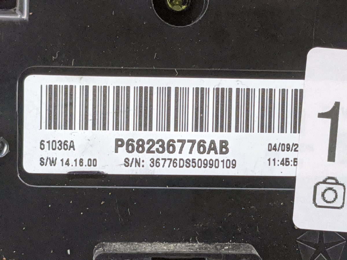 2014-2015 Ram 1500 Climate Control Module Temperature AC/Heater Replacement P/N:P68236776AB Fits Fits 2014 2015 OEM Used Aut