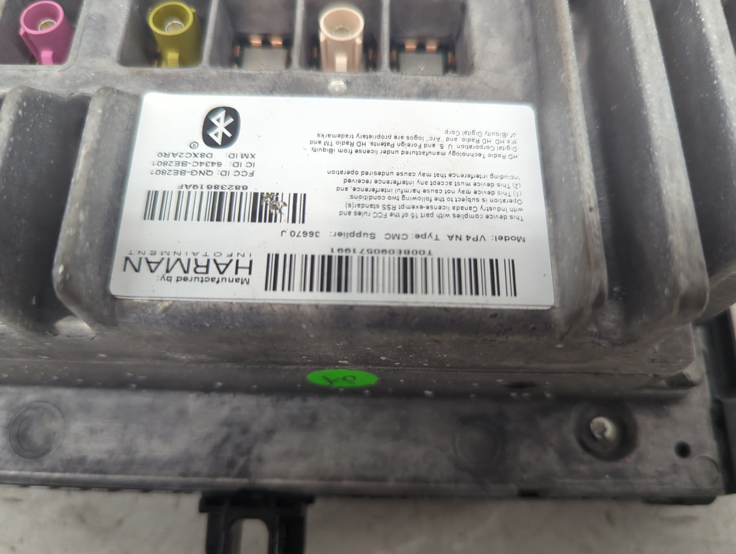 2015 Ram 1500 Radio AM FM Cd Player Receiver Replacement P/N:68238619AF QNG-BE2801, 4434C-BE2801, D8XC2ARO, 36670J Fits OEM 